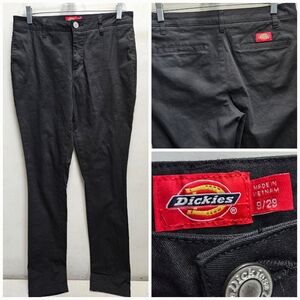 Dickies 9/29 Womens Black Work Pants Streetwear cotton/spandex